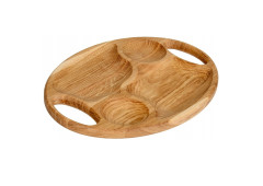 Oak serving board for meat and cheese